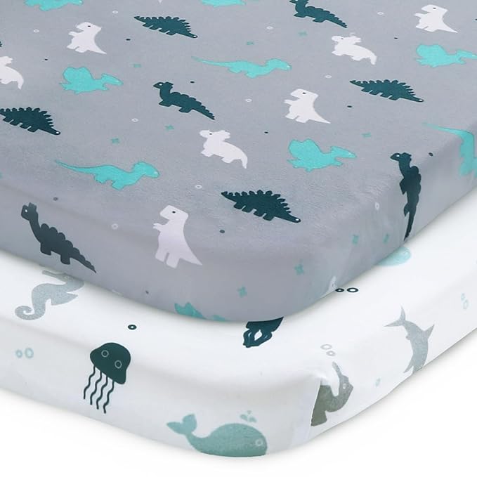 SPRINGSPIRIT Pack and Play Sheets, Pack n Play Sheets Ultra Soft, Mini Crib by SpringspiritBedding