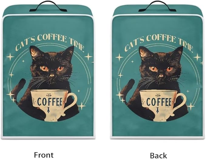 Mumeson Cat Coffee Cup Coffee Maker Cover, Stain & Dust Resistant, Home Kitchen - Image 2