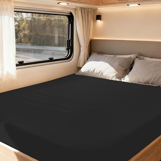 RV Queen Sheets Fitted Only, Super Soft & Cozy RV Bed Sheets - Image 3