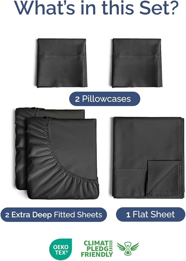 Extra Deep Pocket Split King Sheets - Image 2