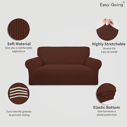 Easy-Going Stretch Loveseat Slipcover 1-Piece Sofa Cover Furniture Protector - Image 3