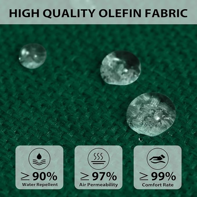 Sundale Outdoor Olefin Deep Seat Cushion, Patio Chair Cushion and Pillow - Image 2