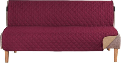 H.VERSAILTEX Reversible Futon Cover Water Repellent Armless Sofa Slipcover by HVERSAILTEX