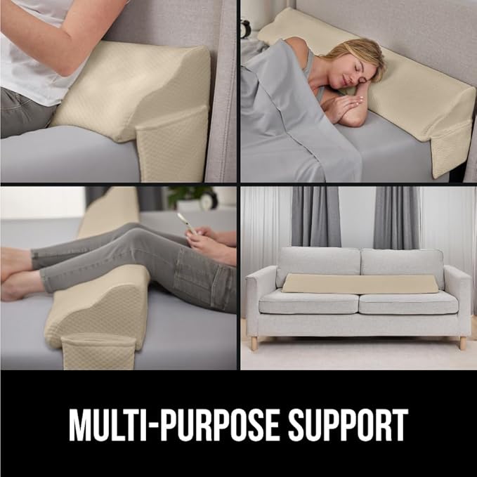 GORILLA GRIP Patent Pending Bed Wedge Pillow Headboard Gap Filler, US Designed - Image 9
