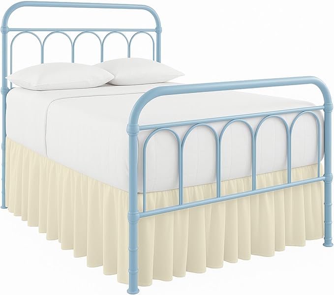 Ruffled Bed Skirt with Split Corners-Dust Ruffle by COTTINGON