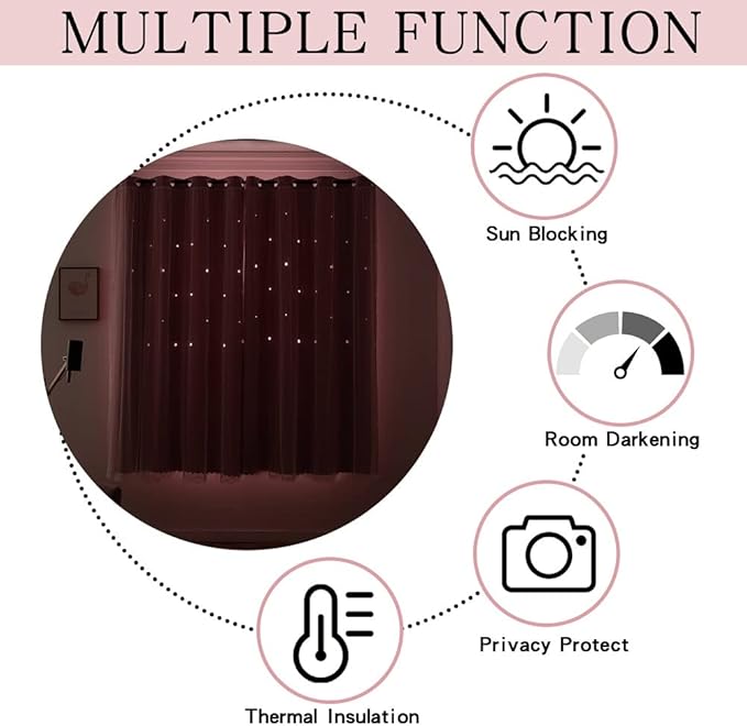 Pink Curtains for Girls Bedroom Cute - Image 5