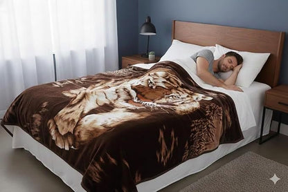 Tiger Animal Print Blanket 5.3 Lbs - Image 7