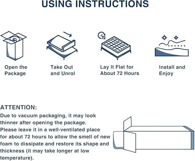 OLANLY Dual-Layer 4 Inch Full Size Memory Foam Mattress Topper - Image 9