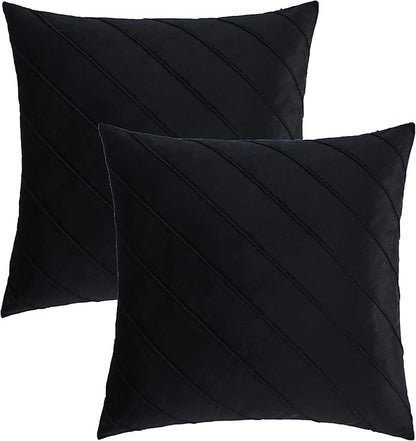 GIGIZAZA Decorative Velvet Pillow Covers 16x16, Living Room Square Cushion - Image 4
