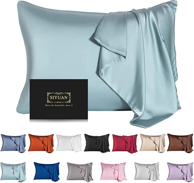 Mulberry Silk Pillowcase for Hair and Skin, Toddler Size Kids Silk Pillow Case by SIYUAN
