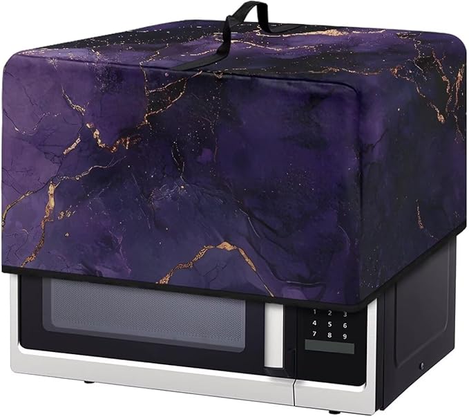 Microwave Oven Dust Cover, Marble Foldable Decorative Air Fryer Toaster Oven by Unknown