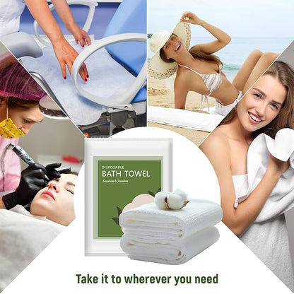 Disposable Bath Towels, 25 Pack 55" x 27.5" Ultra-Soft and Quick Dry Bath Towel - Image 6