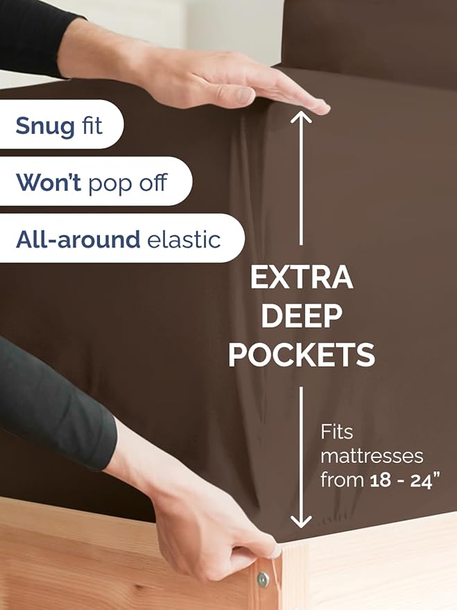 Extra Deep Twin Fitted Sheet - Image 2