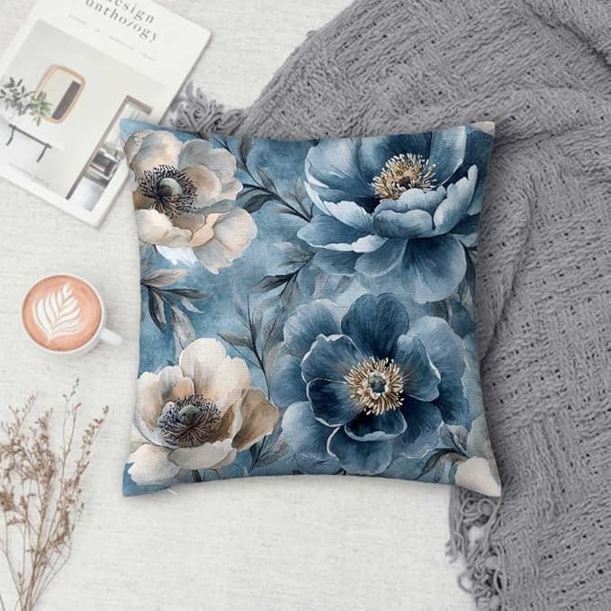 Throw Pillow Covers 18x18 Set of 2, Decorative Square Pillowcases - Image 4