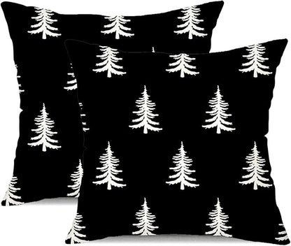 DFXSZ Christmas Pillow Covers 16x16 inch Set of 2 Christmas Tree Decorative by DFXSZ