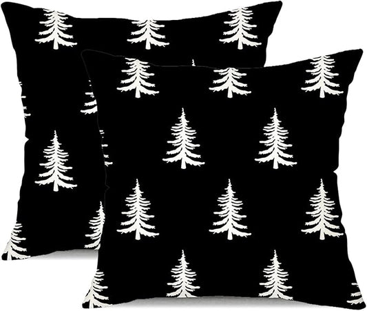 DFXSZ Christmas Pillow Covers 16x16 inch Set of 2 Christmas Tree Decorative by DFXSZ