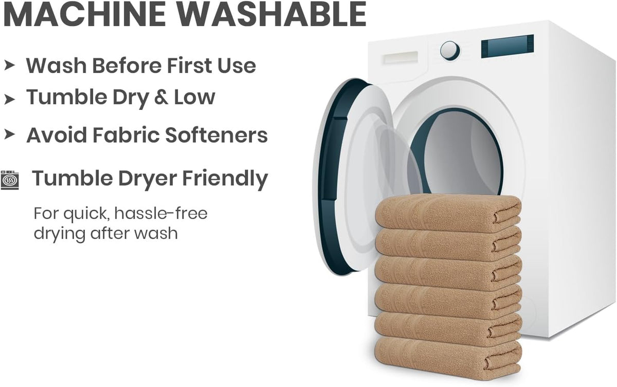 large bath towels set of 6 – 24", package contents