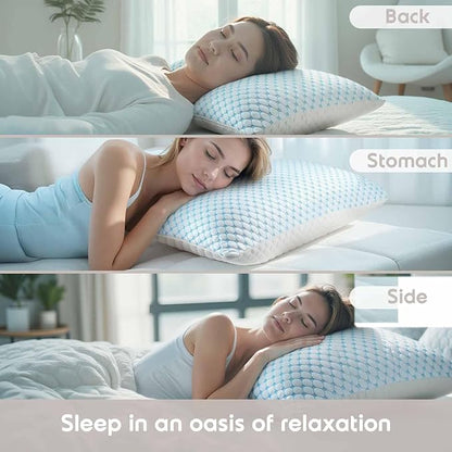 Nestl Cooling Kids Pillow for Sleeping 1 Pack, Luxury Shredded Memory Foam - Image 5