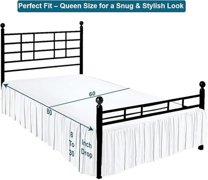 Shreem Linen Ruffled Bed Skirt - Image 5