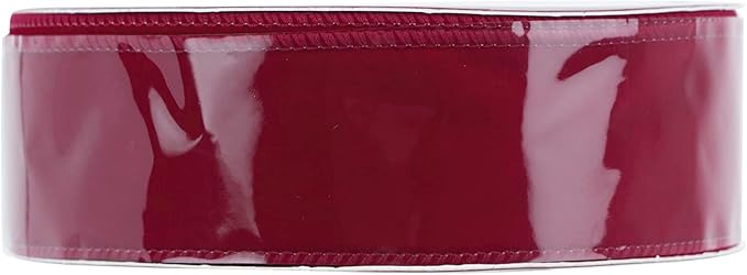 MEEDEE Red 1.5 Inch Velvet Wired Ribbon 25 Yards Dark Red Velvet Ribbons Spool - Image 9