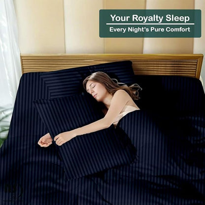 NON Sticky cotton Queen Size Sleeper Sofa Sheets, 4 Piece Egyptian Cotton Bed - Image 5