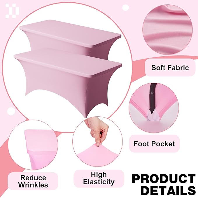 Trlyc 2 Pack 8FT Spandex Table Cloth - Image 3