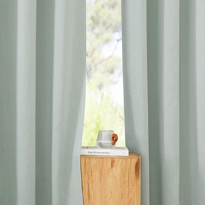 NICETOWN Rustic Linen 102 inch Long Curtains - Image 5