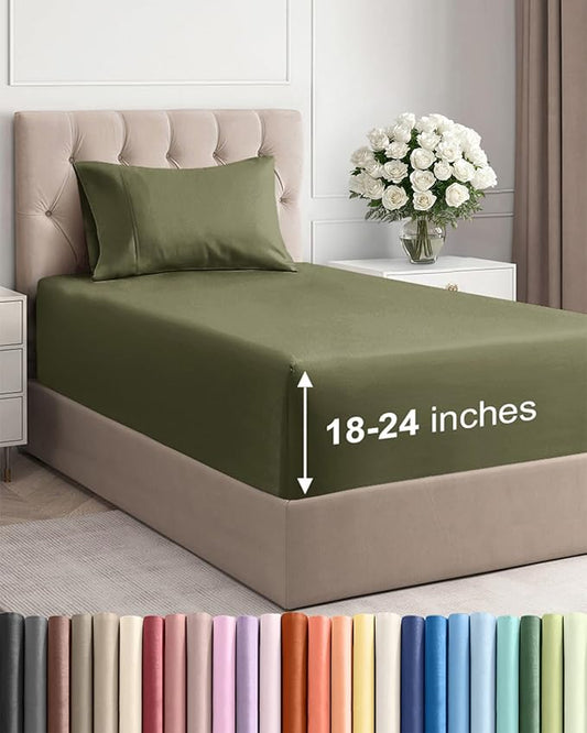 Extra Deep Pocket Twin XL Sheets by CGKUnlimited