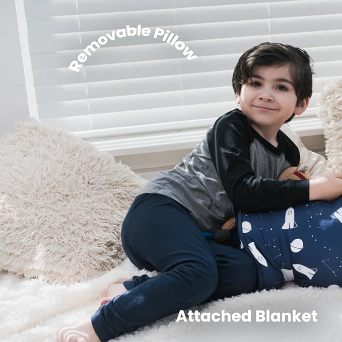 Toddler Nap Mat with Removable Pillow and Blanket - Image 7