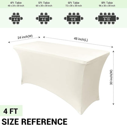 Obstal 4Ft Stretch Spandex Table Cover - Image 4
