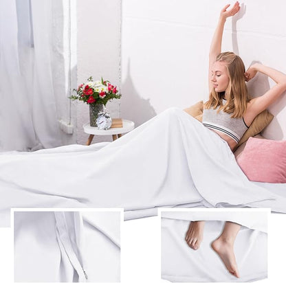 Sleeping Bag Liner, Travel Sheet & Adult Sleep Sack, Camping Sheets Travel - Image 5