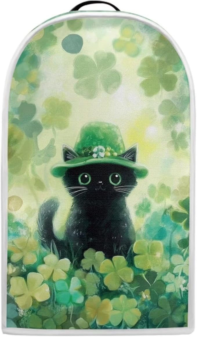 Talayituse Cat Shamrock Print Blender Dust Cover, Fingerprint Protection Cover by Unknown