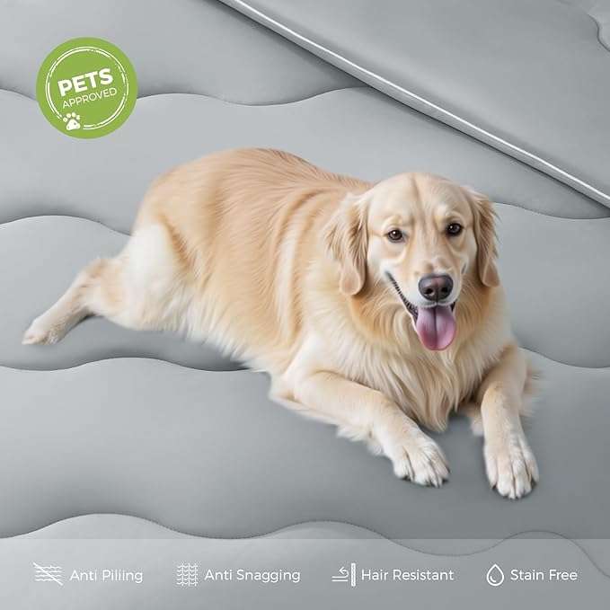 EASELAND All Season Cooling Comforter Queen, Cold Touch Fabric Absorbs Body Heat - Image 6