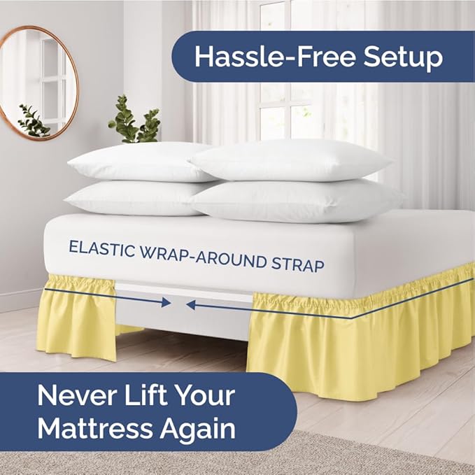Wrap Around Dust Ruffle Bed Skirt - Image 2