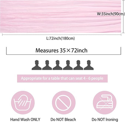 Fivenl 12 Pack Cheesecloth Table Runner 35x72 Inch Boho Gauze Rustic Cheese - Image 2
