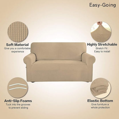 Easy-Going Stretch Sofa Slipcover 1-Piece Sofa Cover Furniture Protector Couch - Image 4