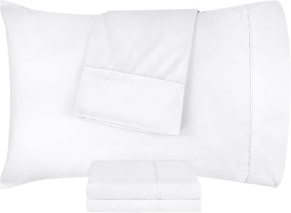 Utopia Bedding Standard Pillow Cases - Pack of 4 - Envelope Closure - Soft Brushed Microfiber Fabric - Shrinkage and Fade Resistant Pillow Covers Standard Size 20 X 26 Inches (Standard, White)