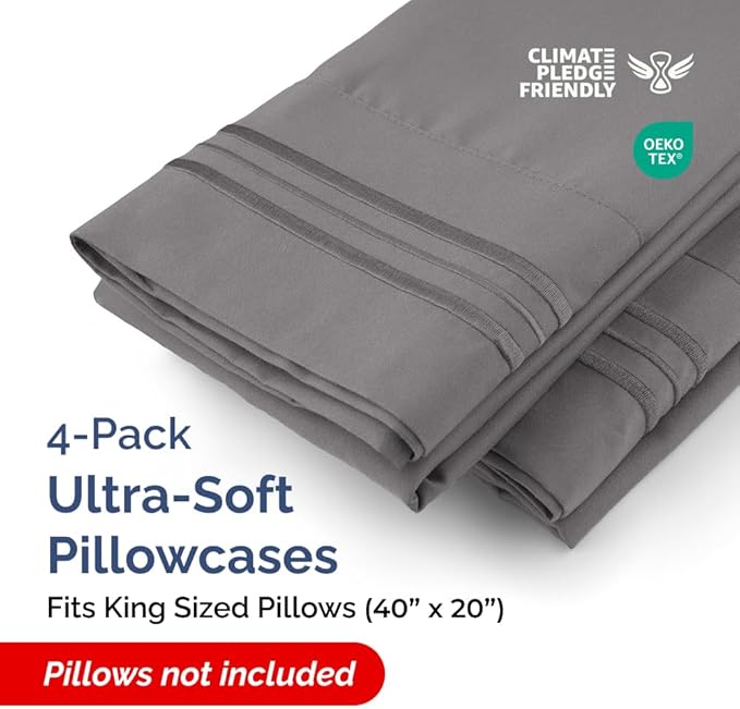 King Pillow Cases Set of 4 - Image 2