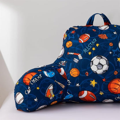 NTBED Sport Ball Collection Printed Reading Pillow Bed Wedge Backrest - Image 3
