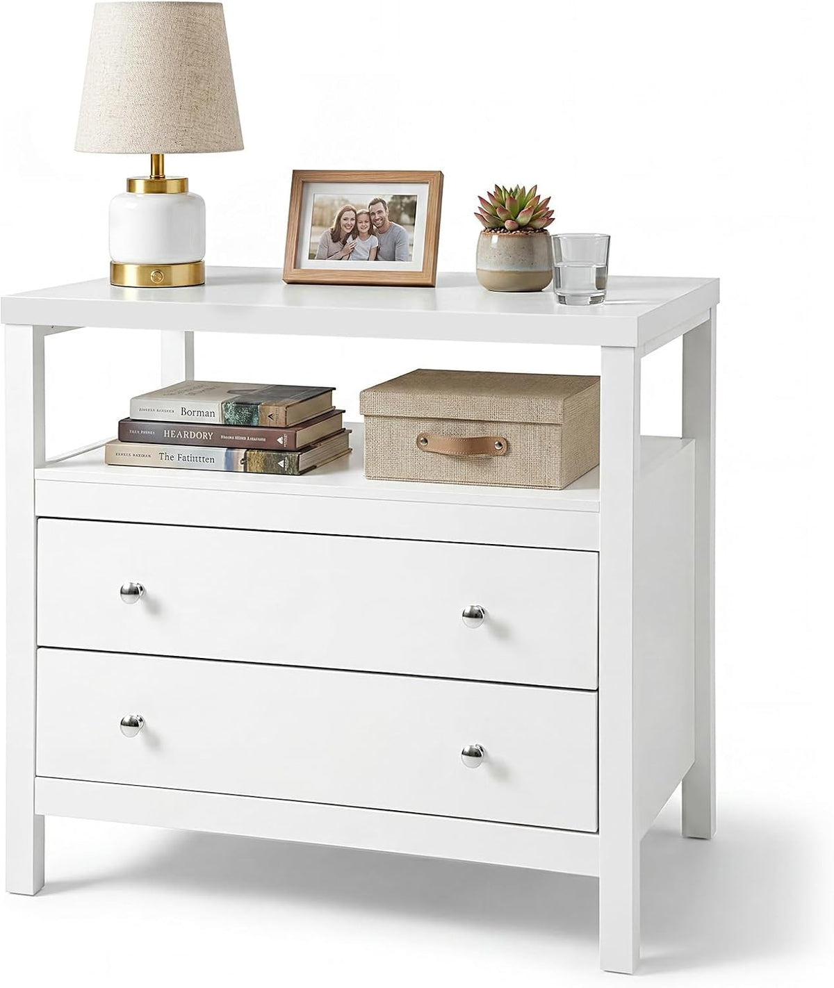 28 inch wide night stand, white nightstand with, package contents