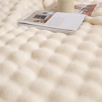 YUSOKI Luxury 3D Bubble Throw Blanket 2lb, All Ages, Home Decoration - Image 6