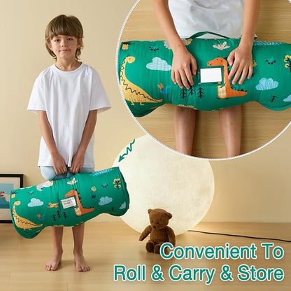 beeweed Toddler Nap Mat, Rollup Design Kid Sleeping Mat - Image 3