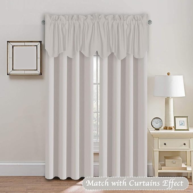 H.VERSAILTEX 2 Panels Blackout Curtain Valances - Image 2