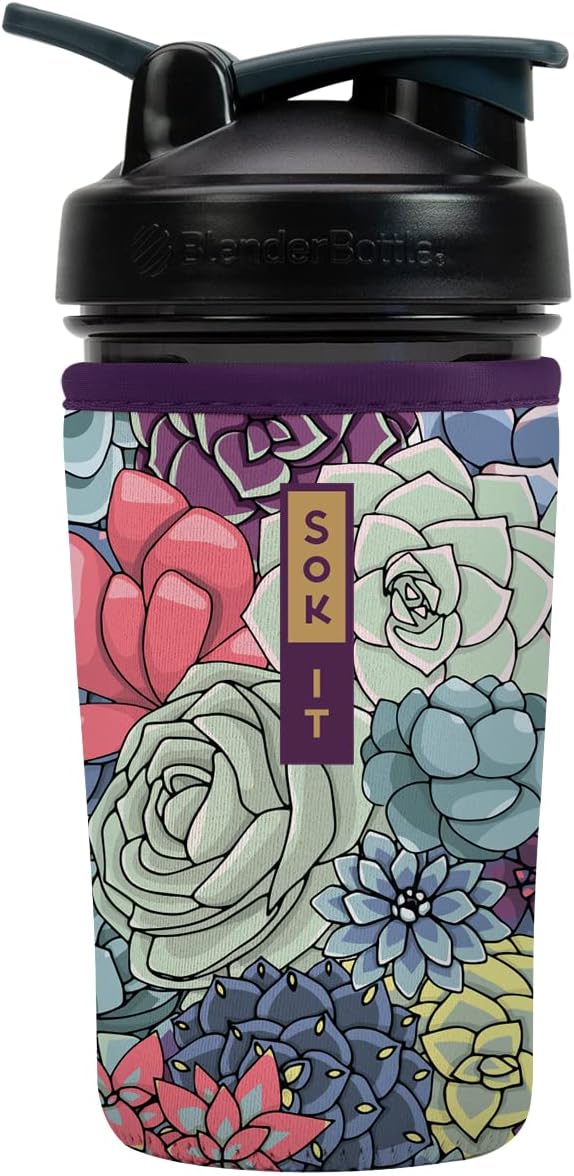 Sok It BotlSok Protein Blender Shaker Bottle Sleeve Insulated Neoprene Cover by SokIt