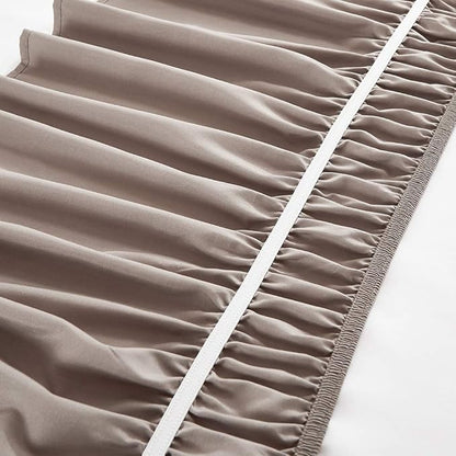 MEILA Wrap Around Bed Skirt Three Fabric Sides Elastic Dust Ruffled 24 Inch - Image 6