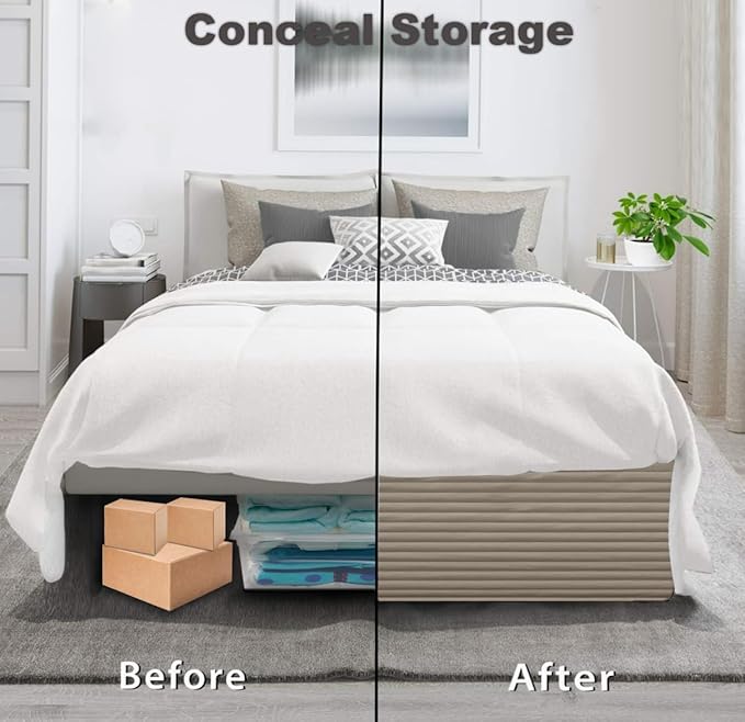 Queen Bed Skirt-Box Spring Cover - Image 2