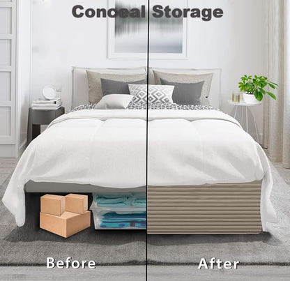 Queen Bed Skirt-Box Spring Cover - Image 2