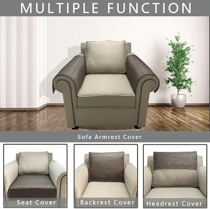 Couch Arm Covers, Anti-Slip Sofa Armrest Cover - Image 4