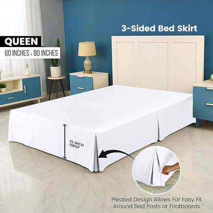Utopia Bedding Queen Bed Skirt - Image 2
