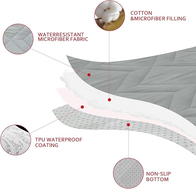Moonsea Waterproof Dog Blanket Antislip Couch Cover - Image 4